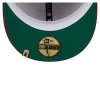 Men's New Era Cream/Red Washington Nationals Two-Tone Corduroy 59FIFTY Fitted Hat