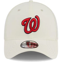 Men's New Era Cream Washington Nationals Chrome Team Classic 39THIRTY Flex Hat