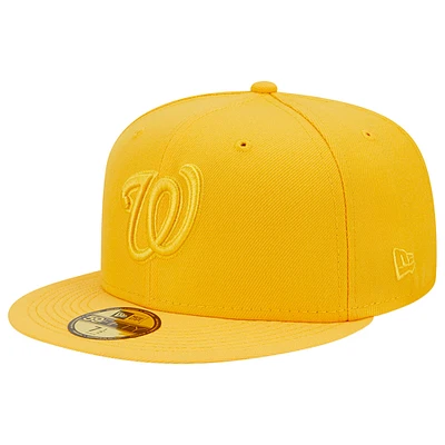 Lids Washington Nationals New Era Jersey 59FIFTY Fitted Hat - Black