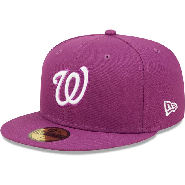 New Era Men's Pink Washington Nationals 2019 World Series Champions  Beetroot Cyber 59FIFTY Fitted Hat