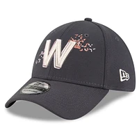 Casquette Flex New Era Graphite Washington Nationals 2022 City Connect 39THIRTY pour homme