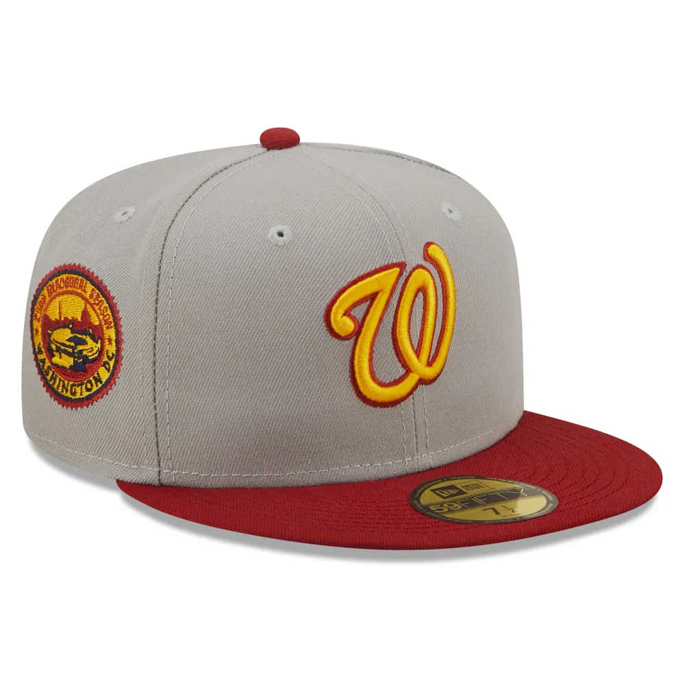Washington Nationals BIG-UNDER Red Fitted Hat by New Era