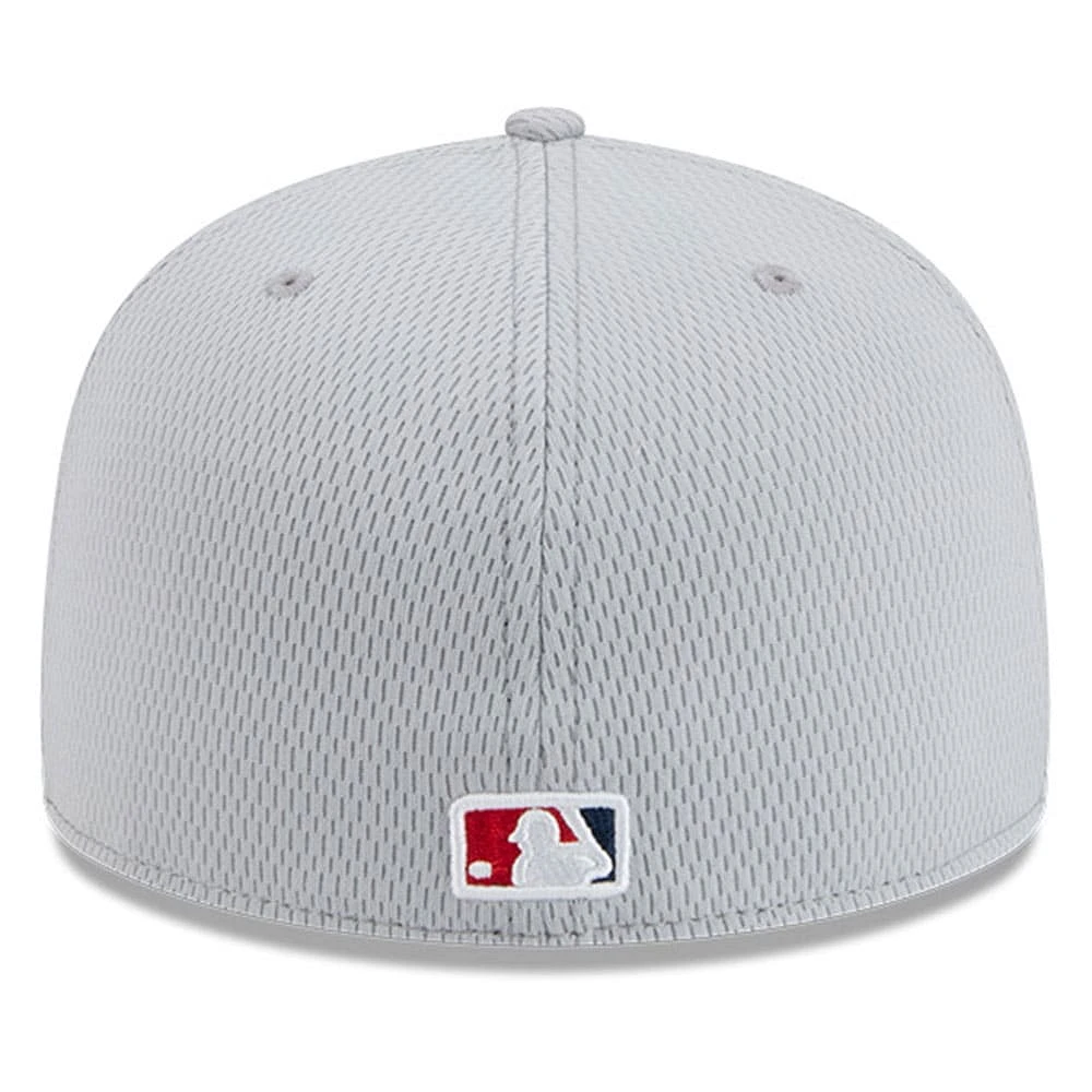 Men's New Era Gray Washington Nationals 2025 MLB Clubhouse 59FIFTY Fitted Hat