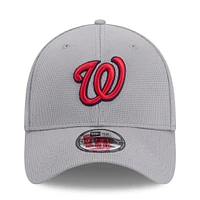 Men's New Era Gray Washington Nationals Active Pivot 39THIRTY Flex Hat