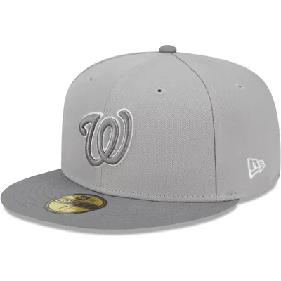 Men's New Era Navy Washington Nationals White Logo 59FIFTY Fitted Hat