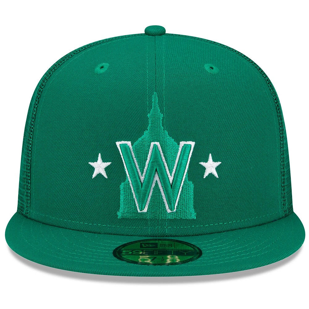 Casquette ajustée 59FIFTY pour homme New Era Green Washington Nationals 2022 St. Patrick's Day