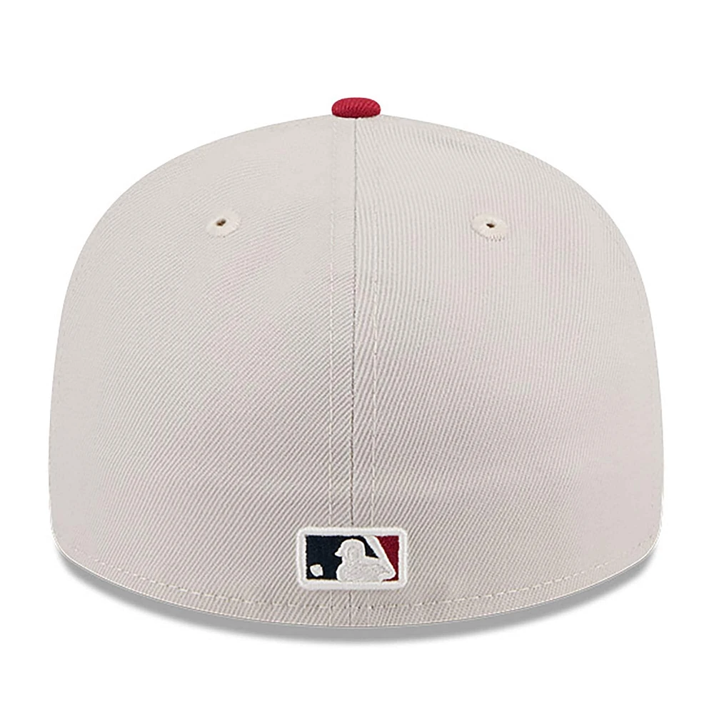 Men's New Era  Khaki/Red Washington Nationals 2024 Fourth of July Low Profile 59FIFTY Fitted Hat