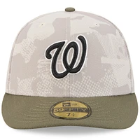 Casquette ajustée 59FIFTY pour homme, beige clair/olive, Washington Nationals 2025, Armed Forces Day