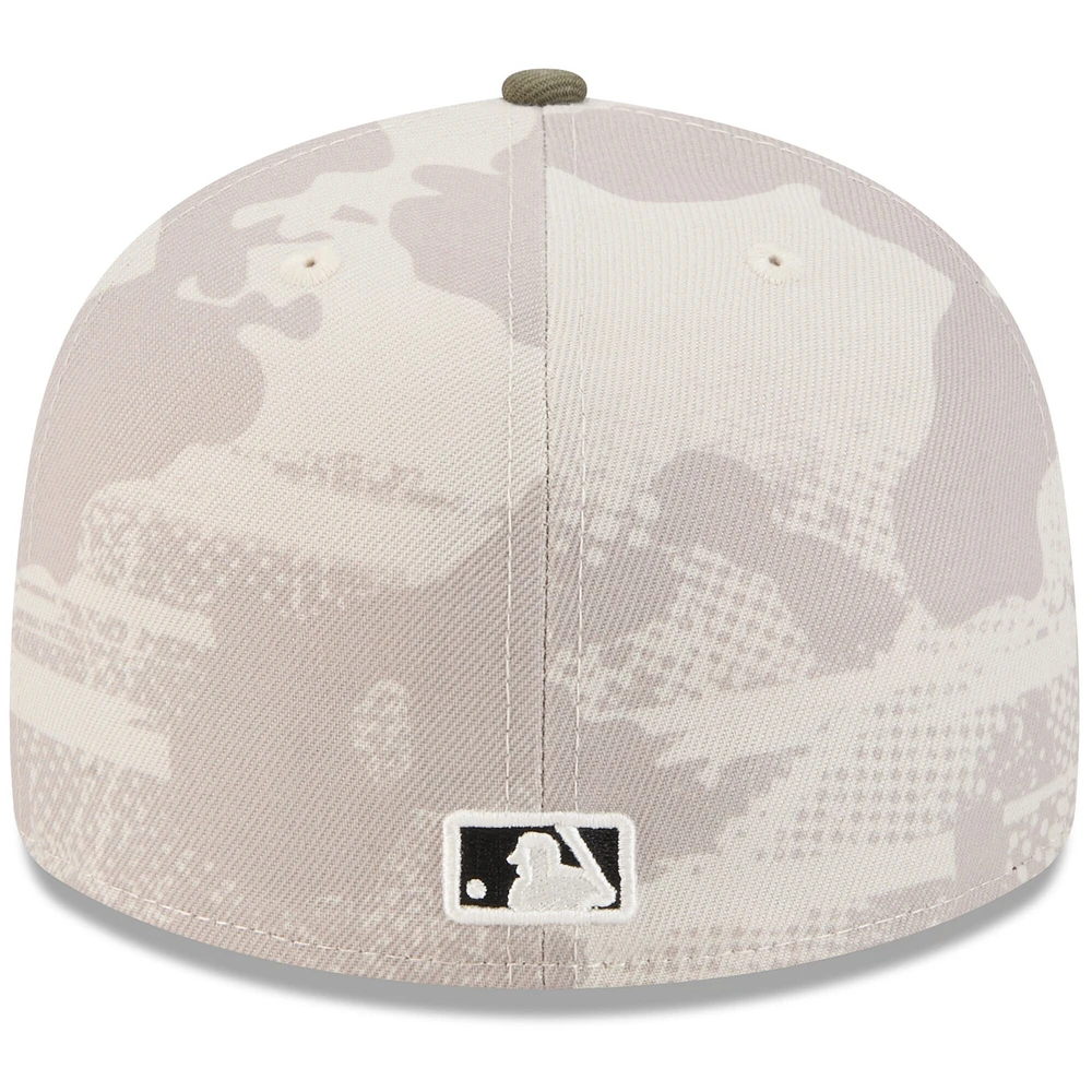 Casquette ajustée 59FIFTY pour homme, beige clair/olive, Washington Nationals 2025, Armed Forces Day
