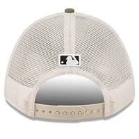 Men's New Era Light Beige/Olive Washington Nationals 2025 Armed Forces Day 9FORTY M-Crown A-Frame Adjustable Hat