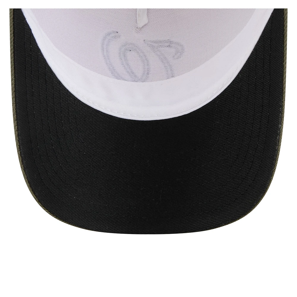 Men's New Era Light Beige/Olive Washington Nationals 2025 Armed Forces Day 9FORTY M-Crown A-Frame Adjustable Hat