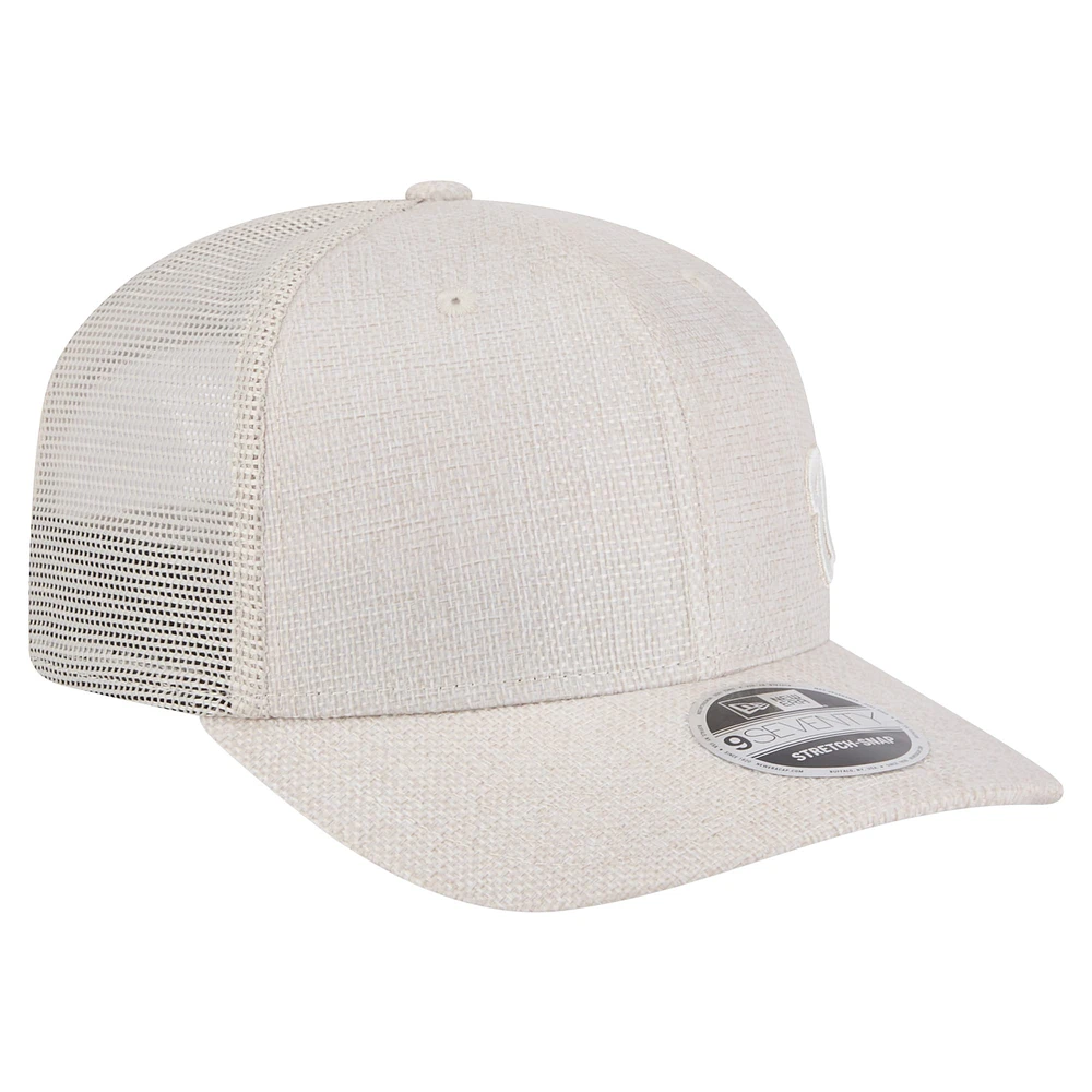 Casquette extensible à boutons-pression Flawless 9SEVENTY de New Era pour homme, beige clair, Washington Nationals