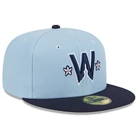 Men's New Era Light Blue/Navy Washington Nationals 2025 City Connect 59FIFTY Fitted Hat
