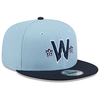 Men's New Era Light Blue/Navy Washington Nationals 2025 City Connect 9FIFTY Snapback Hat