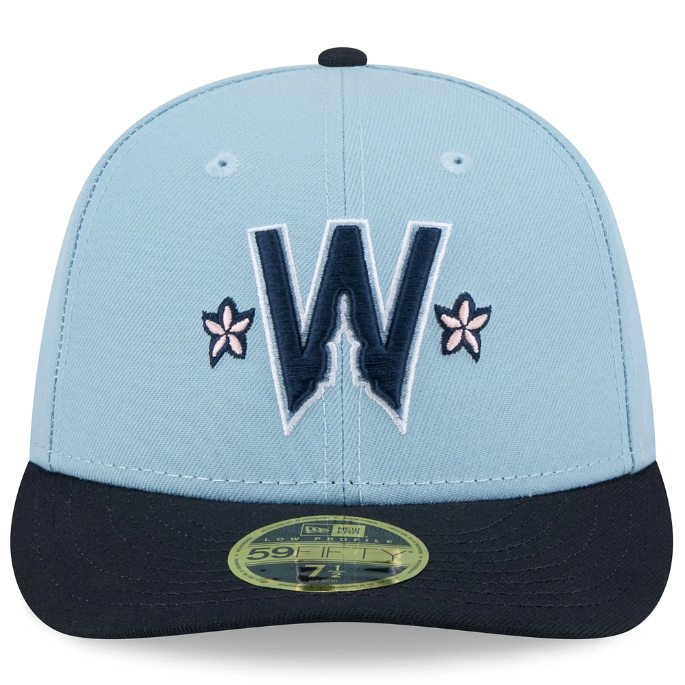 Casquette ajustée 59FIFTY City Connect 2025 bleu clair/bleu marine pour homme New Era des Washington Nationals