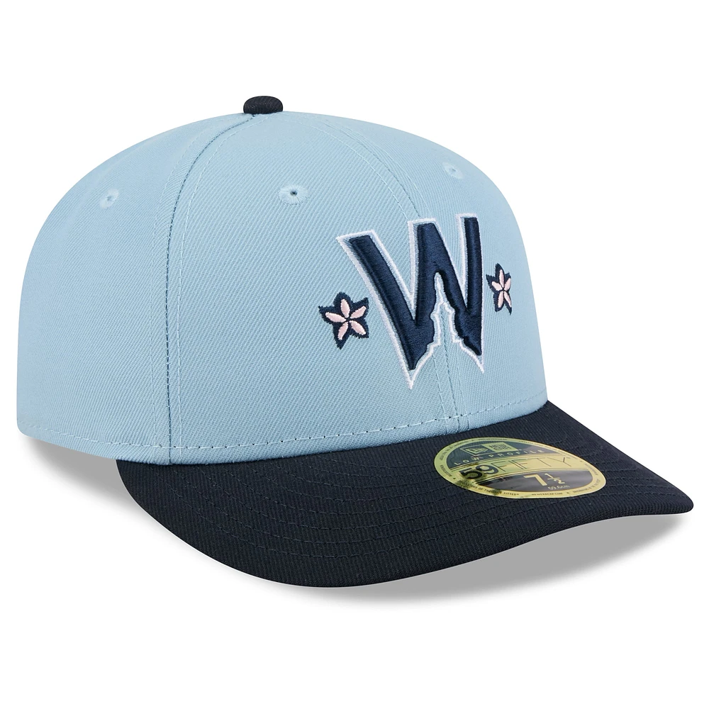 Casquette ajustée 59FIFTY City Connect 2025 bleu clair/bleu marine pour homme New Era des Washington Nationals