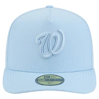 Men's New Era  Light Blue Washington Nationals Color Pack A-Frame 59FIFTY Fitted Hat
