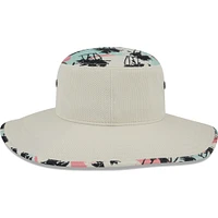 Men's New Era Natural Washington Nationals Retro Beachin' Bucket Hat