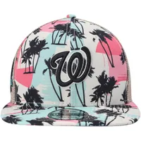 Men's Atlanta Braves New Era Natural Retro Beachin' Trucker 9FIFTY