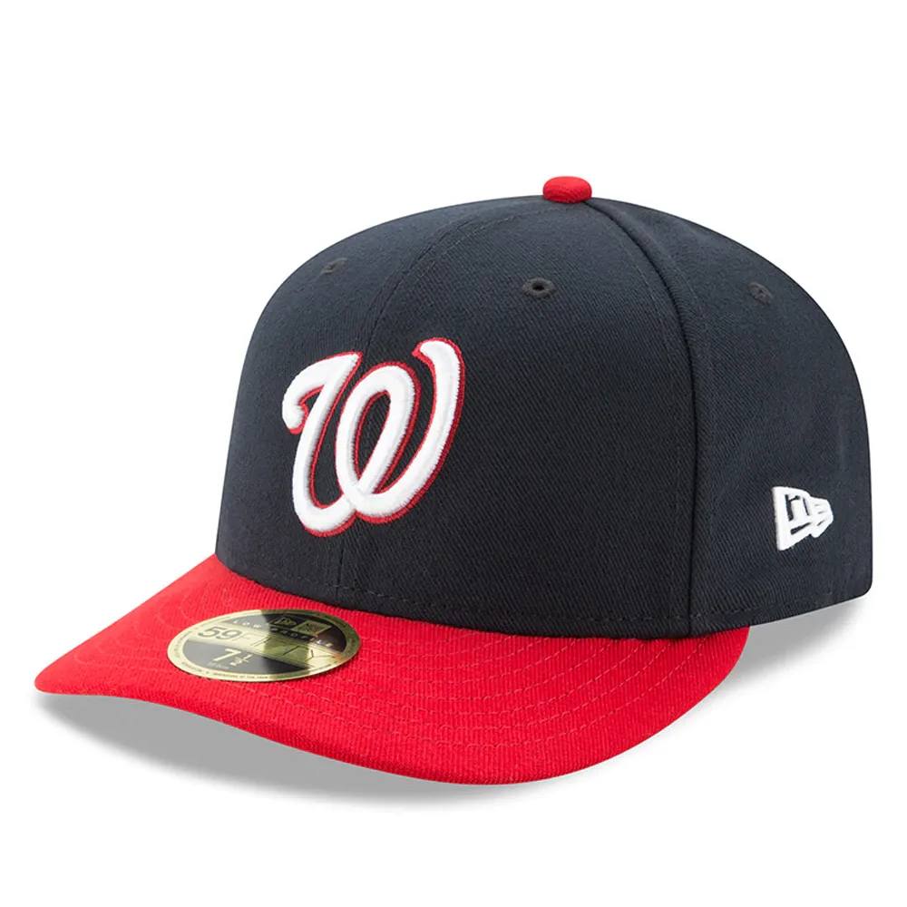 New Era Men's Washington Nationals 59Fifty Alternate Navy Low Crown Fitted  Hat