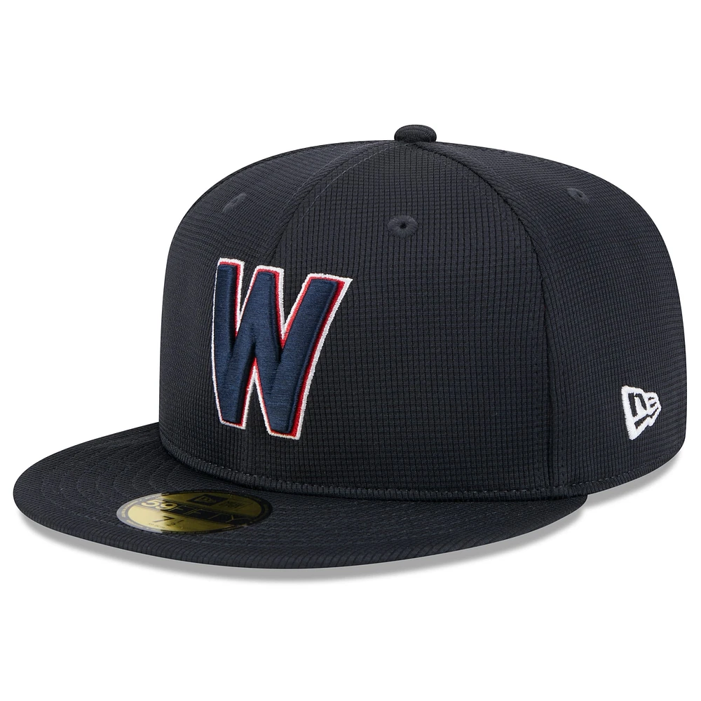 Men's New Era  Navy Washington Nationals 2025 Spring Training 59FIFTY Fitted Hat
