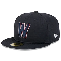 Men's New Era  Navy Washington Nationals 2025 Spring Training 59FIFTY Fitted Hat