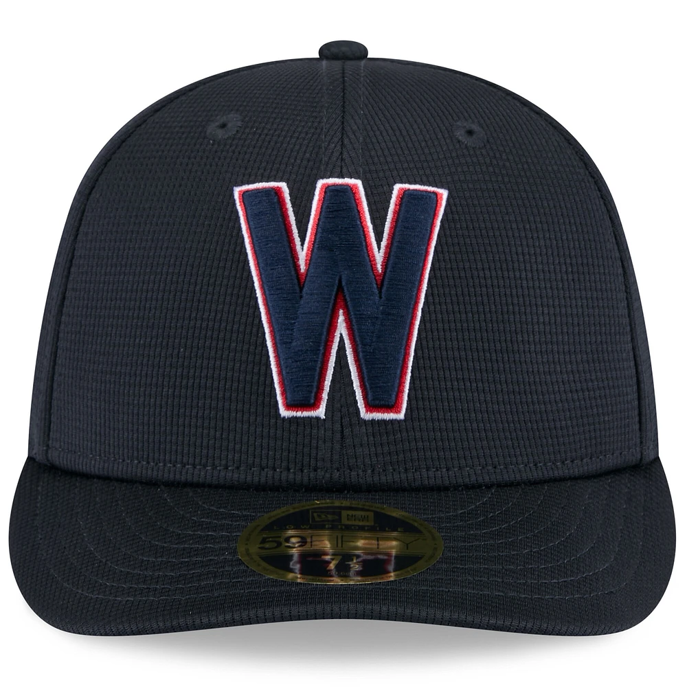 Casquette ajustée à profil bas 59FIFTY pour homme, bleu marine, Washington Nationals 2025 Spring Training