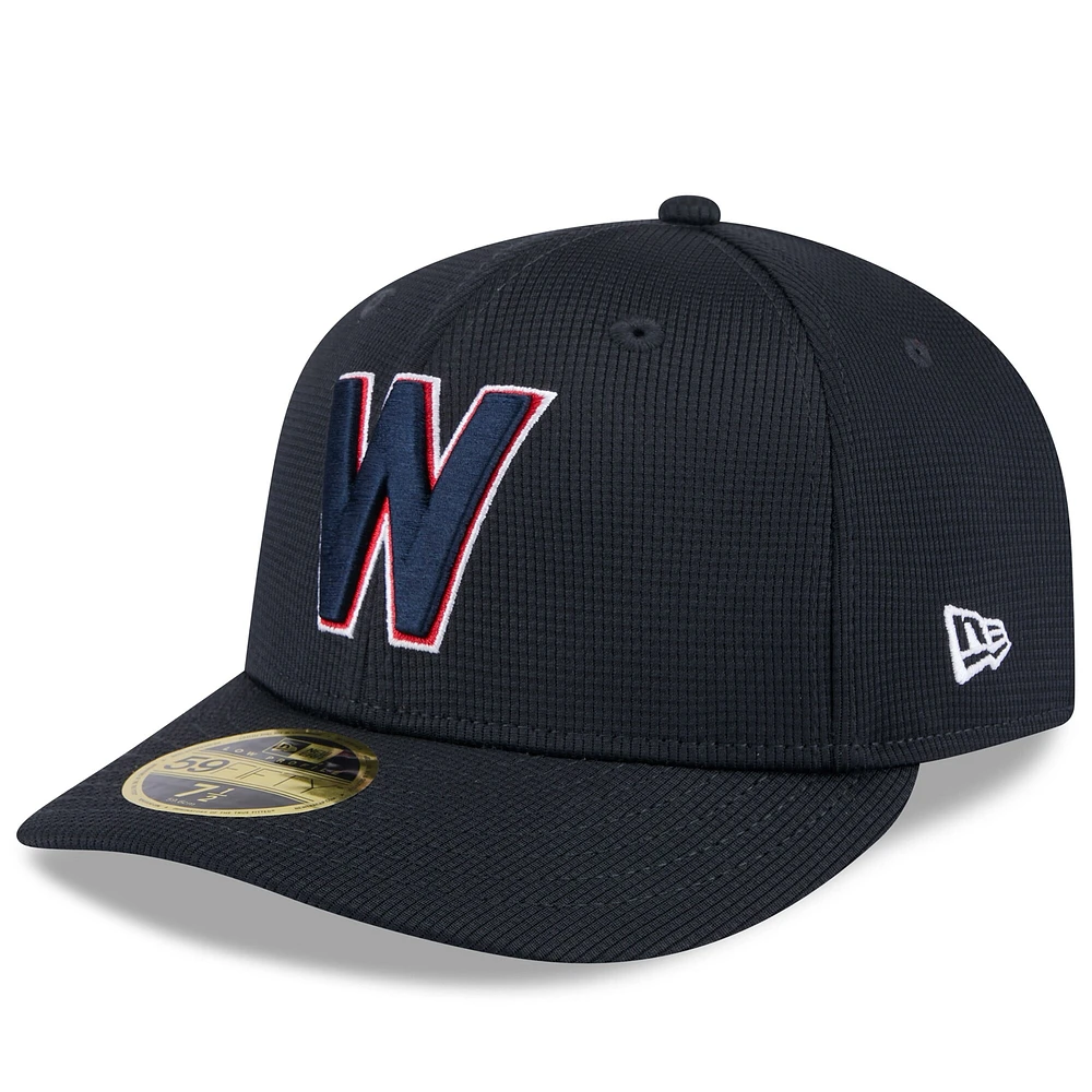 Casquette ajustée à profil bas 59FIFTY pour homme, bleu marine, Washington Nationals 2025 Spring Training