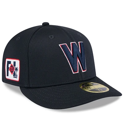 Casquette ajustée à profil bas 59FIFTY pour homme, bleu marine, Washington Nationals 2025 Spring Training