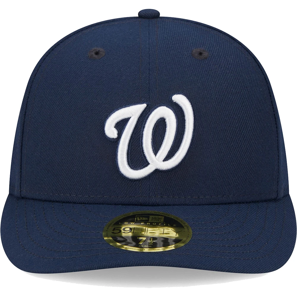 Men's New Era Navy Washington Nationals Oceanside Low Profile 59FIFTY Fitted Hat