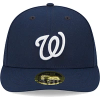Men's New Era Navy Washington Nationals Oceanside Low Profile 59FIFTY Fitted Hat