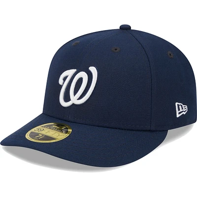 Men's New Era Navy Washington Nationals Oceanside Low Profile 59FIFTY Fitted Hat