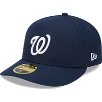 Men's New Era Navy Washington Nationals Oceanside Low Profile 59FIFTY Fitted Hat