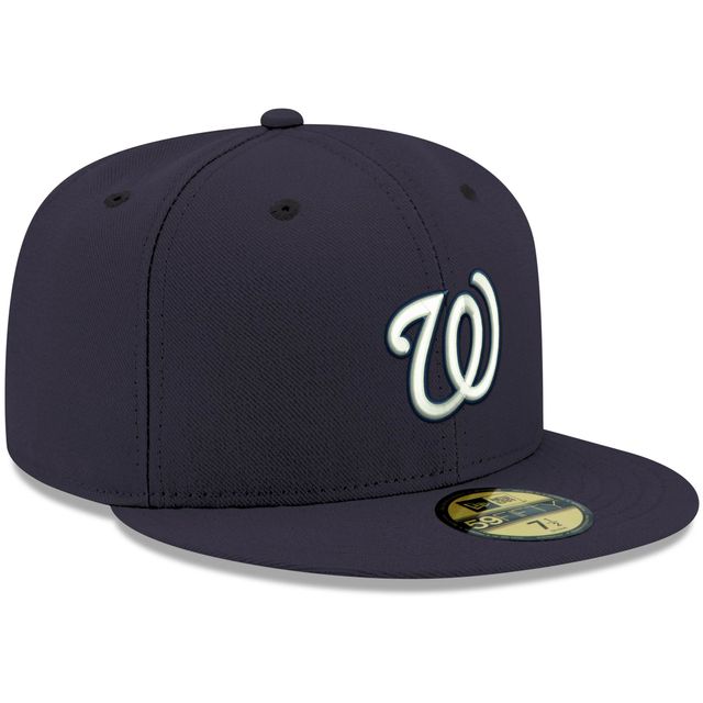 Casquette 59FIFTY bleu marine avec logo Washington Nationals pour homme New Era