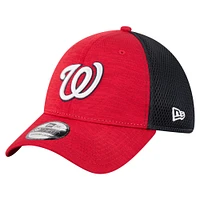 Casquette New Era rouge/noire pour homme Washington Nationals Neo 39THIRTY Flex