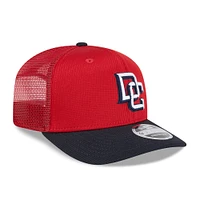 Men's New Era  Red/Navy Washington Nationals 2025 Batting Practice 9SEVENTY Stretch-Snap Trucker Hat