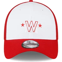 Casquette Flex 39THIRTY pour entraînement au bâton sur le terrain des Washington Nationals 2023 New Era homme, rouge/blanc