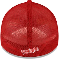 Casquette Flex 39THIRTY pour entraînement au bâton sur le terrain des Washington Nationals 2023 New Era homme, rouge/blanc