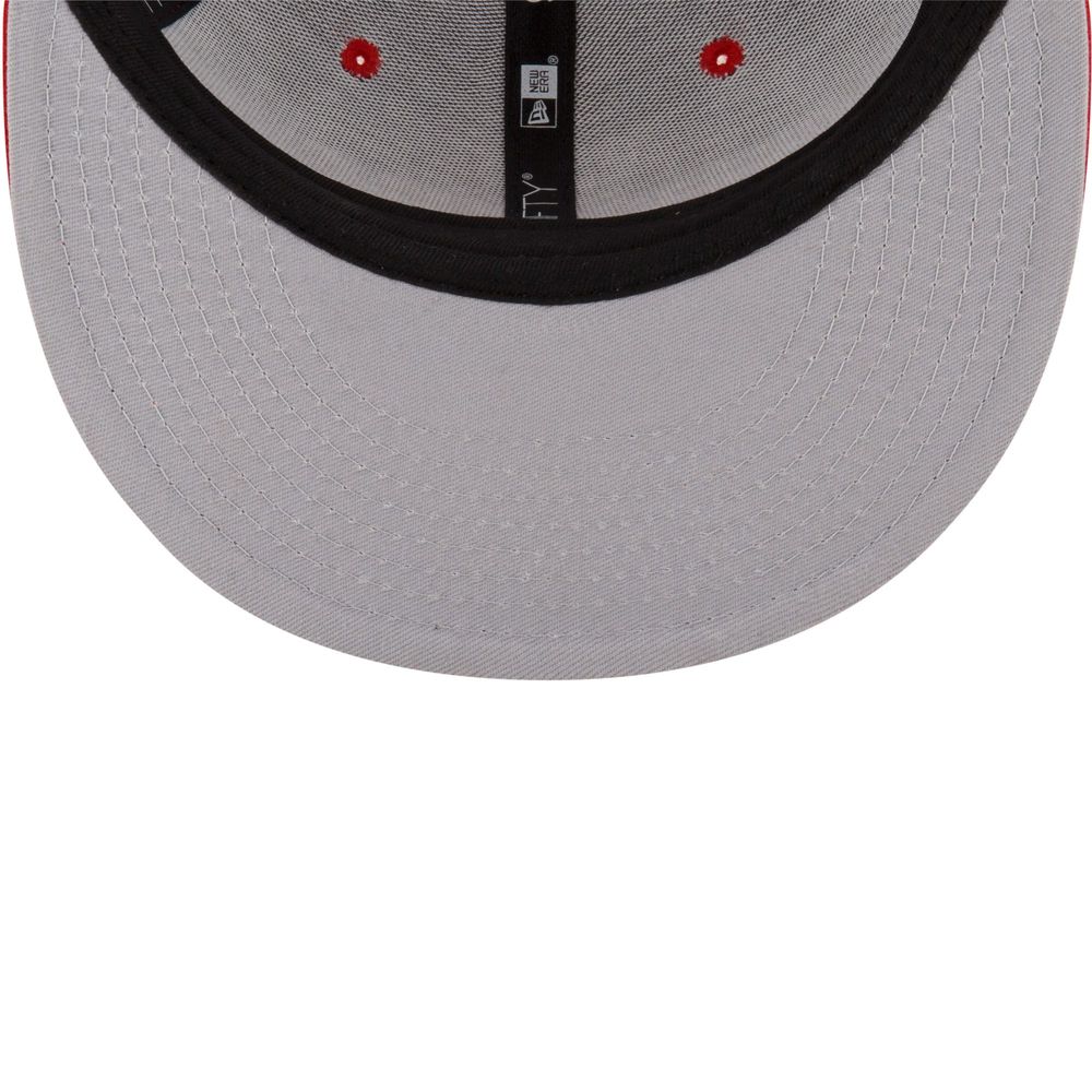 Washington Nationals Basic Snapback New Era White Logo Cap Hat Red