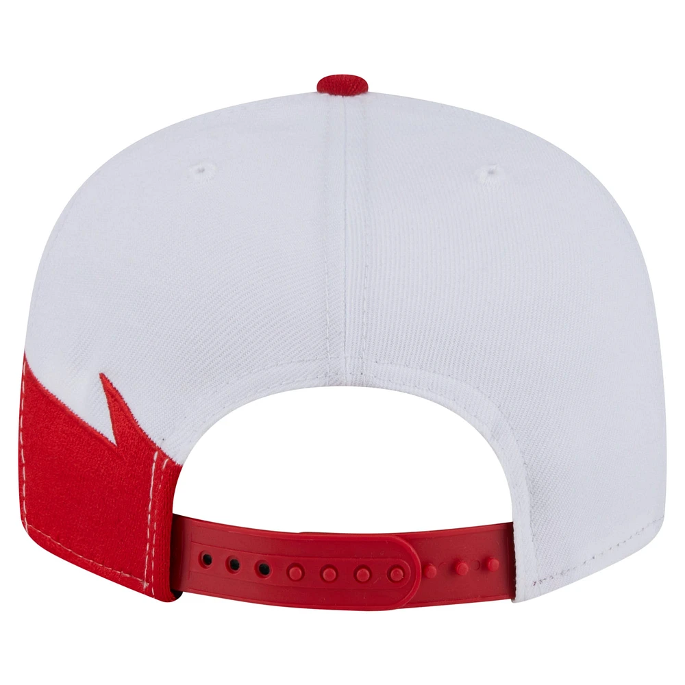 Men's New Era Red/White Washington Nationals Jagged 9FIFTY Snapback Hat