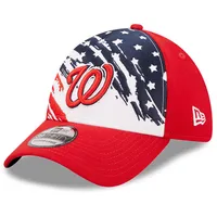 Casquette Flex New Era Washington Nationals 2022 4th of July 39THIRTY rouge pour homme