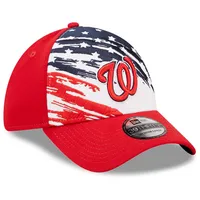 Casquette Flex New Era Washington Nationals 2022 4th of July 39THIRTY rouge pour homme