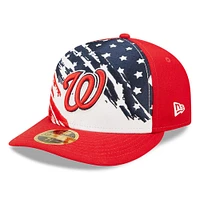 Men's New Era Red Washington Nationals 2022 4th of July Low Profile 59FIFTY Fitted Hat