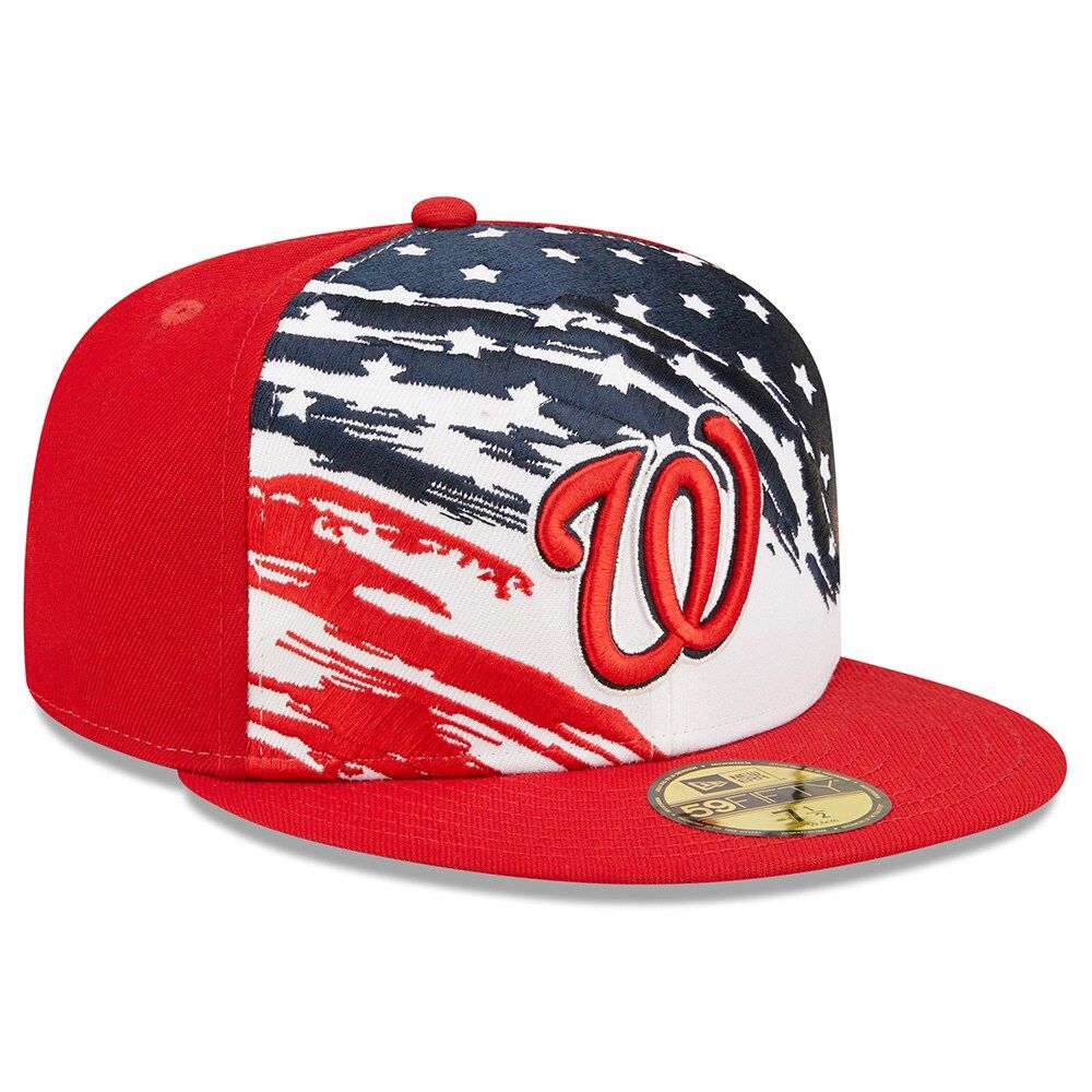 Washington Nationals BIG-UNDER Red Fitted Hat by New Era