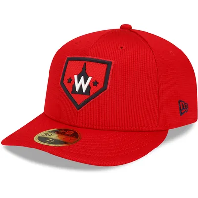 Washington Nationals New Era 2022 Clubhouse Alternate Logo Low Profile 59FIFTY Fitted Hat - Red