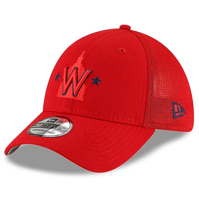 Casquette Flex d'entraînement au bâton 39THIRTY des Washington Nationals 2023 New Era pour homme, rouge