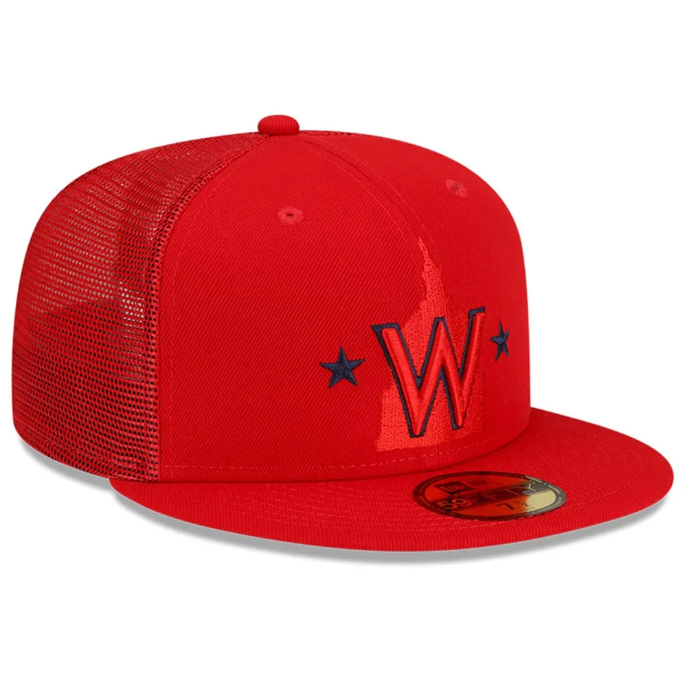 Casquette ajustée 59FIFTY pour entraînement au bâton des Washington Nationals 2023 New Era homme