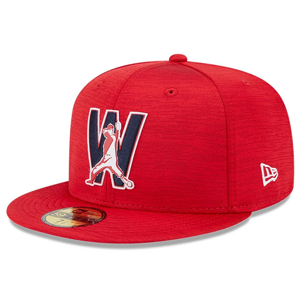 Casquette ajustée 59FIFTY Clubhouse des Washington Nationals 2023 pour homme New Era rouge