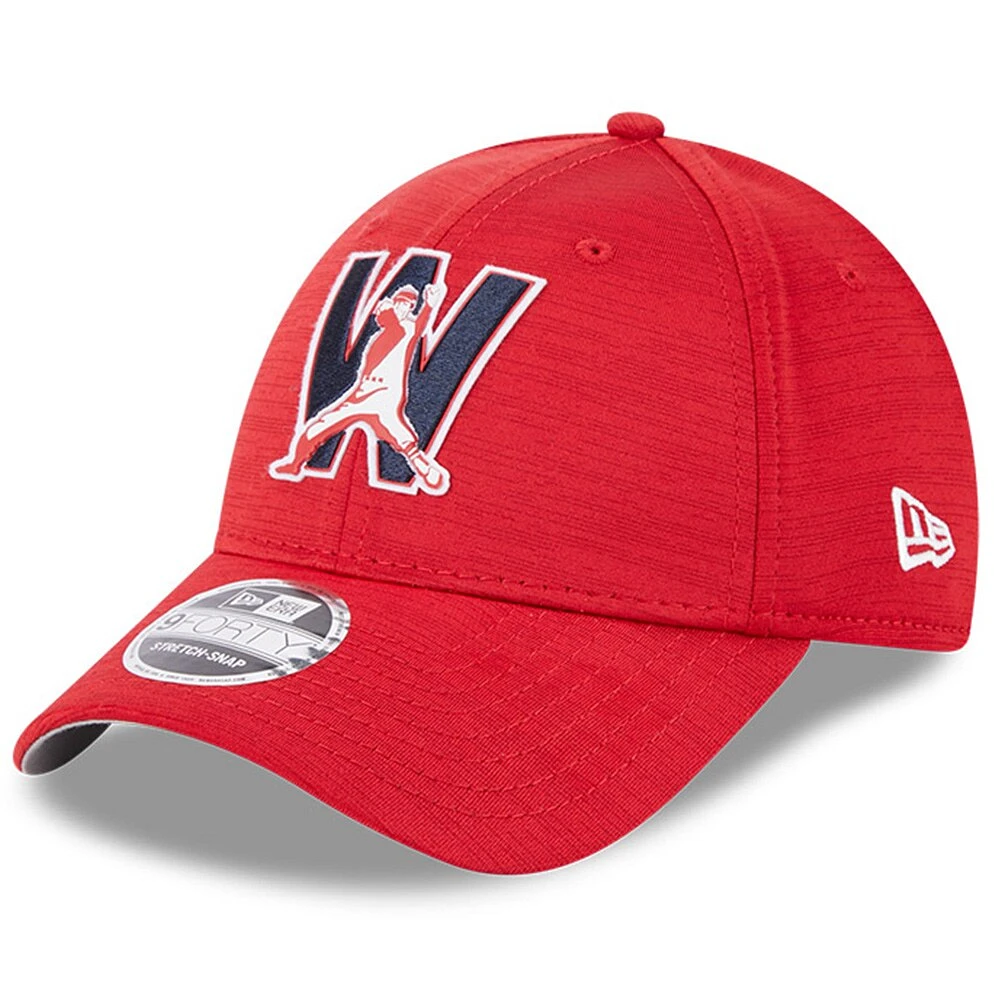 Casquette 9FORTY Clubhouse 9FORTY des Washington Nationals 2023 New Era rouge pour homme