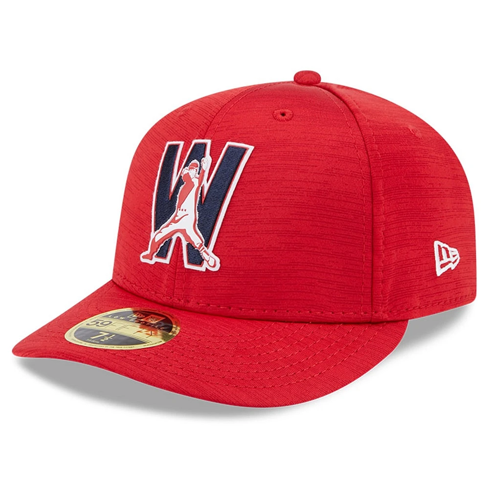 Casquette ajustée 59FIFTY à profil bas des Nationals de Washington 2023 Clubhouse rouge New Era pour homme